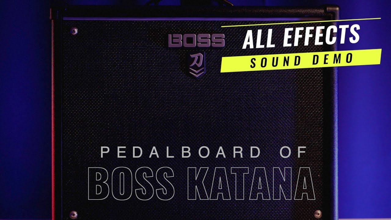 ALL BOSS KATANA MODULATIONS AND FX effects (review of all modulation guitar pedals)
