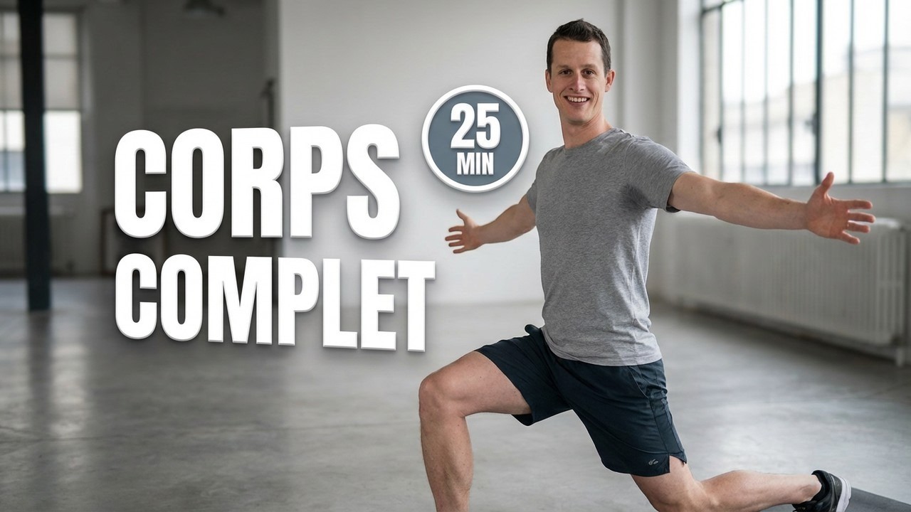 25MIN pour travailler tout votre corps (SANS RAMEUR) - Jambes, dos, bras, abdos