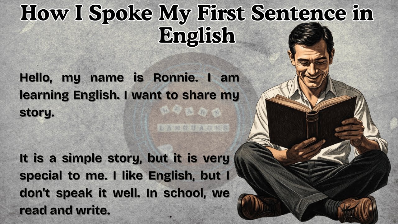 How I Spoke My First Sentence in English || English Practice Story || Easy English Story || Practice