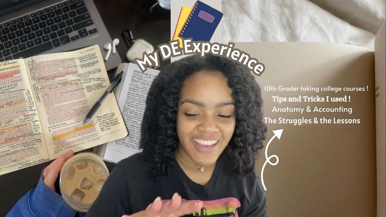 my experience taking dual enrollment in high school 🪴| *watch this if your considering doing DE*