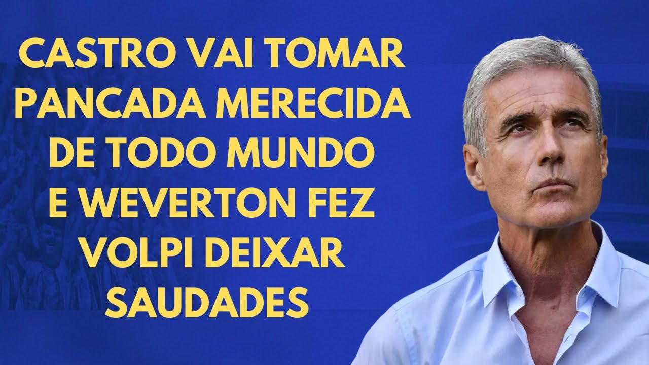 WEVERTON FAZ SENTIR SAUDADES DE VOLPI E CASTRO VAI SER DETONA POR TODA IMPRENSA NA VERGONHA GREMISTA