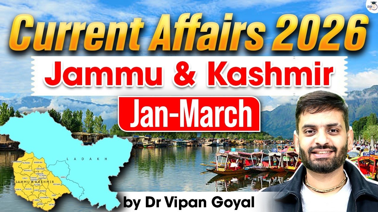 J&K Current Affairs 2026 | Jammu & Kashmir Current Affairs Jan to April 2026 by Dr. Vipan Goyal S...