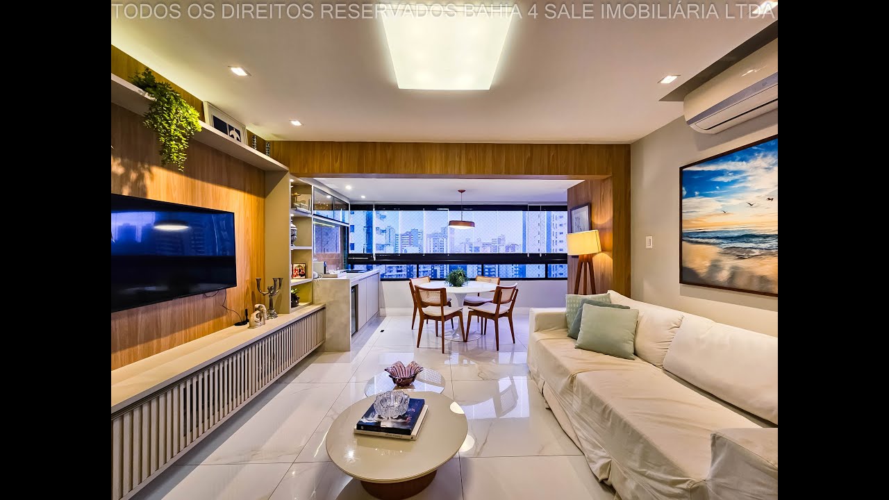 Apartamento no Caminho das Árvores com 107m², 3/4, 01 suite, vista livre, andar alto. R$1.250.000,00
