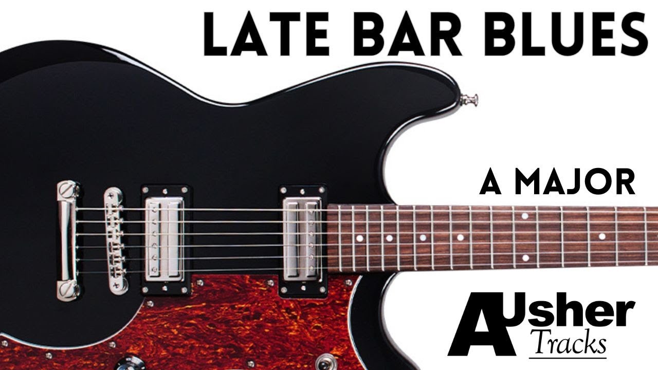 Late Bar Blues Guitar Backing Track Jam in A major