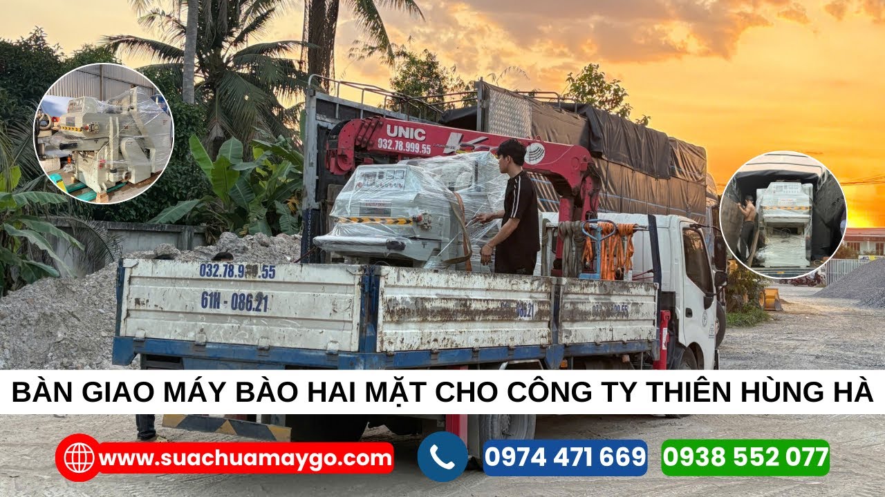 BÀN GIAO MÁY BÀO HAI MẶT ĐÃ QUA SỬ DỤNG | Chạy Ổn Định – Phôi Đều