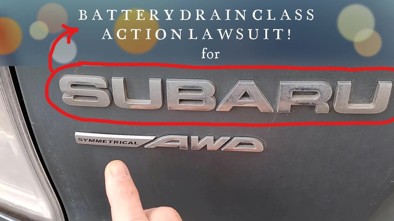 КОЛЛЕКТИВНЫЙ ИСК ПО ПОВОДУ РАЗРЯДА АККУМУЛЯТОРНОЙ БАТАРЕИ SUBARU!?