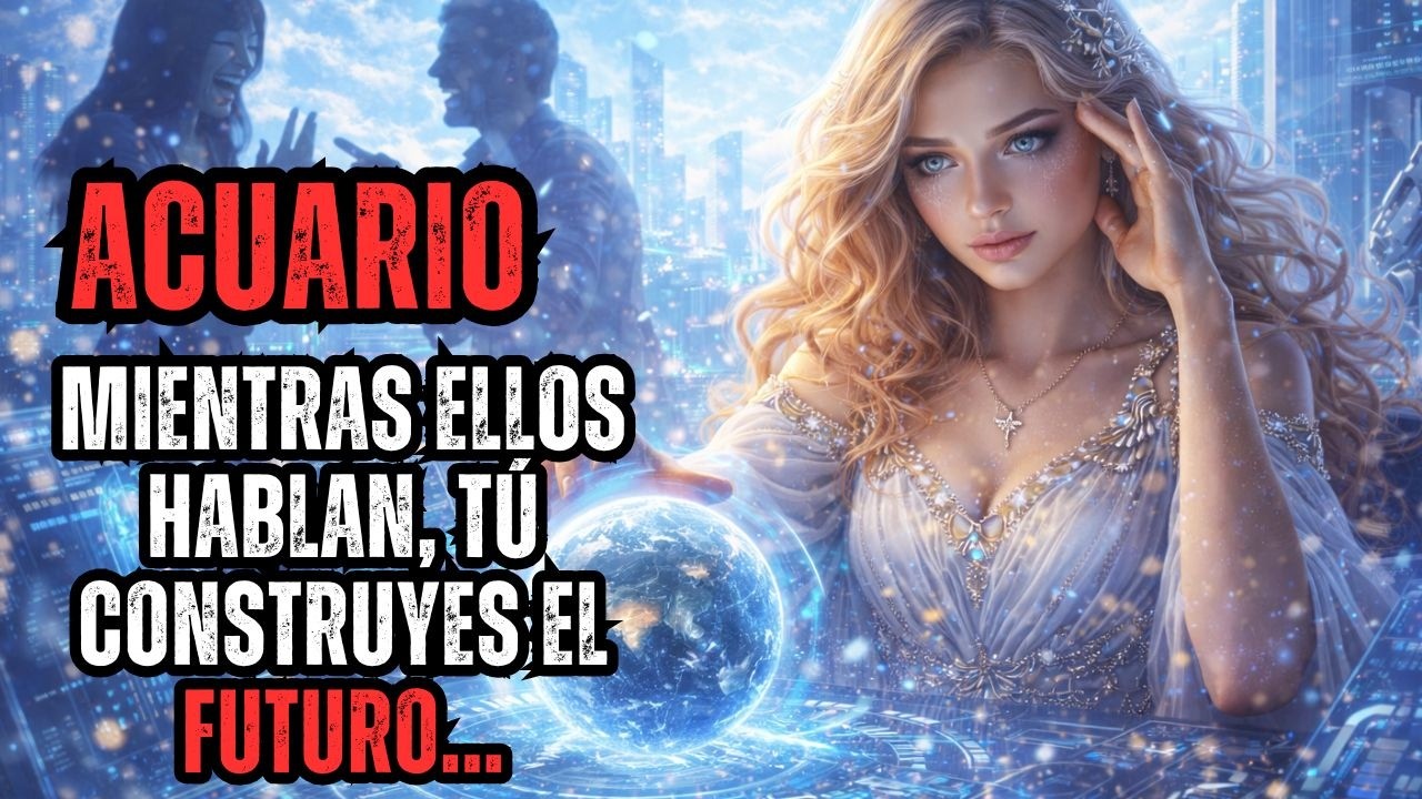 ACUARIO - MIENTRAS ELLOS HABLAN, TÚ CONSTRUYES EL FUTURO CON TU INTELIGENCIA...