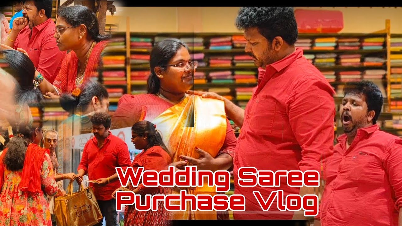 wedding saree purchase vlog | Varamagalakshmi | Indraja ♥️ karthick