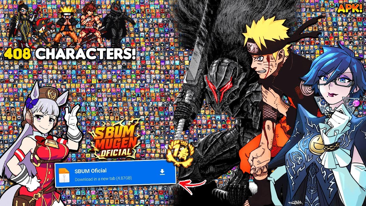 OFICIAL! JUMP FORCE SBUM MUGEN SUPREMO PART 2 PARA CELULAR ANDROID!