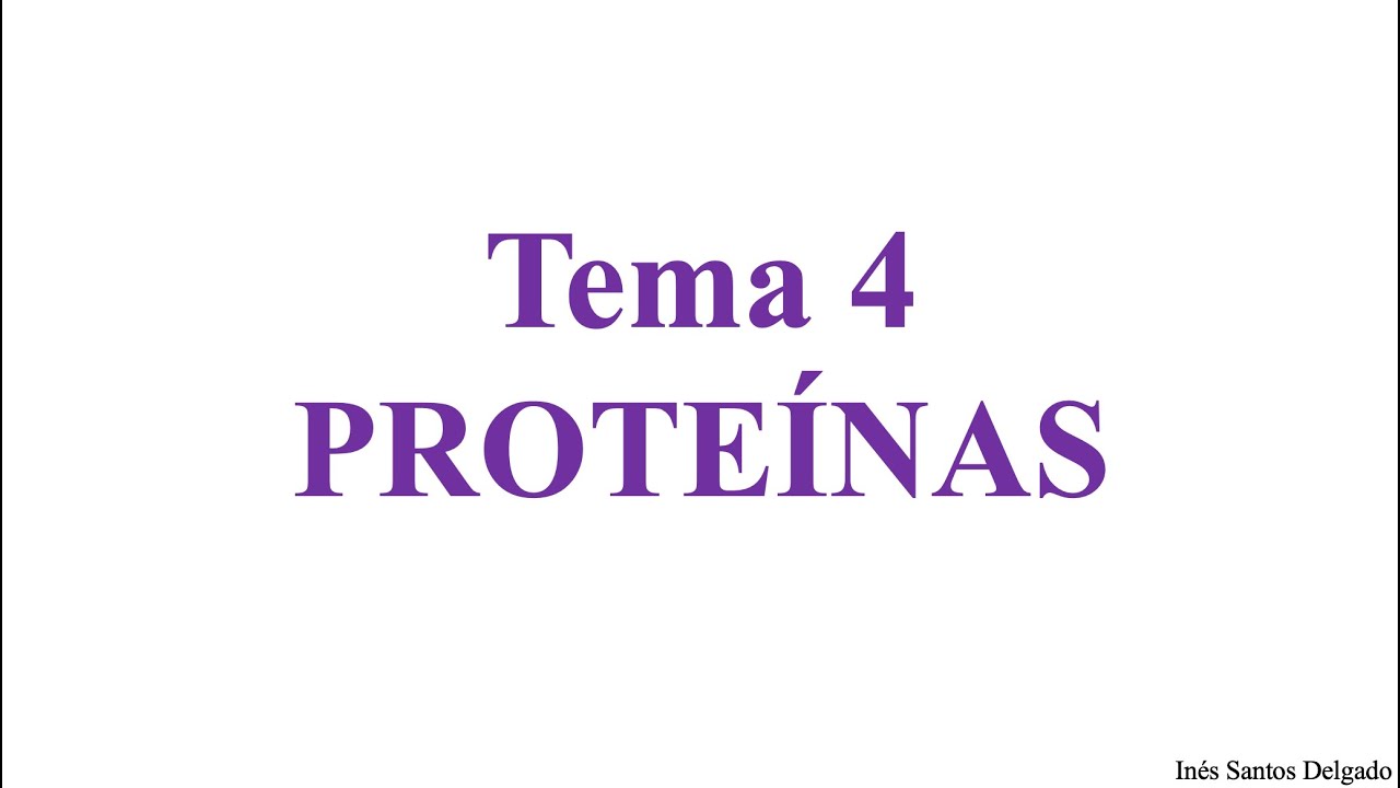 T4. Proteínas