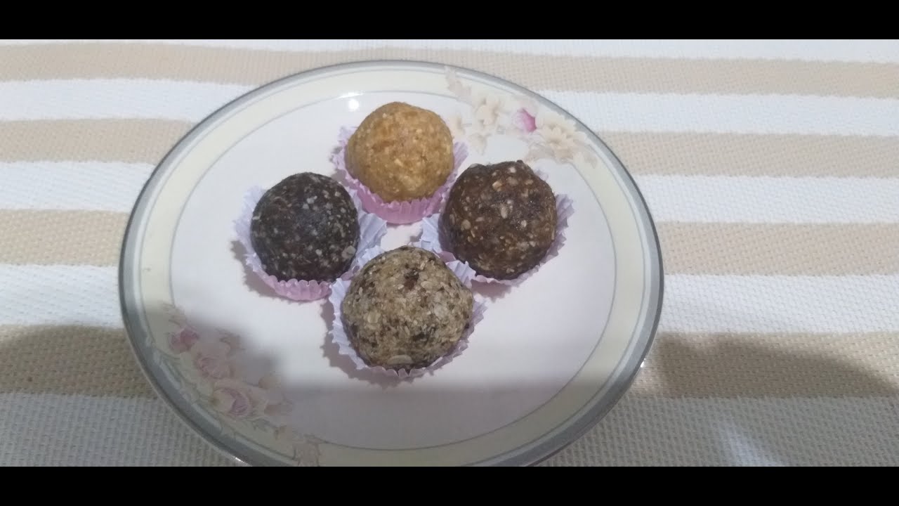 Doces saudáveis de frutas secas e castanhas