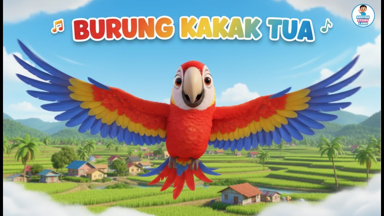 Burung Kakak Tua | Lagu Anak Indonesia Populer | Animasi 3D | Lagu Anak Ceria