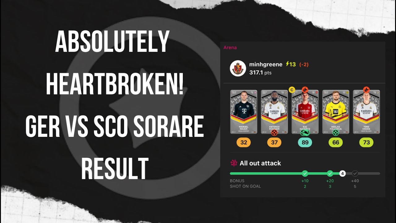 Day 1: Absolutely Heartboken! | Sorare EURO 2024 Results