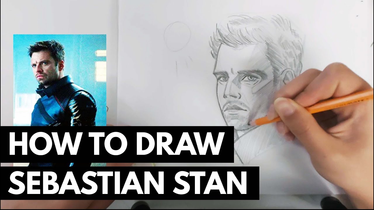 How to Draw Sebastian Stan/Bucky Barnes/The Winter Soldier in 30 Minutes