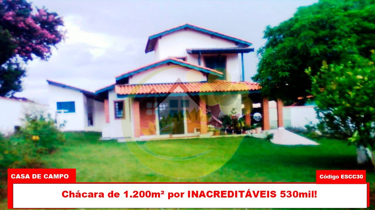 Chácara de 1.200m² por INACREDITÁVEIS 530mil.