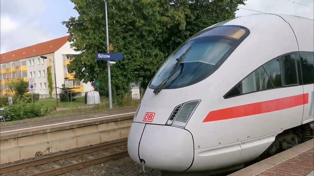 DB ICE Train Departing B&uuml;tzow In Germany 