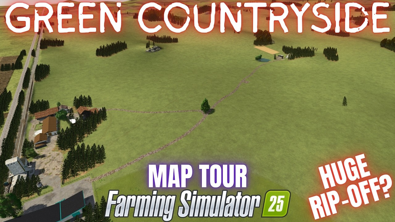 ЗЕЛЕНАЯ СЕЛЬСКАЯ МЕСТНОСТЬ - Обзор карты - Farming Simulator 25