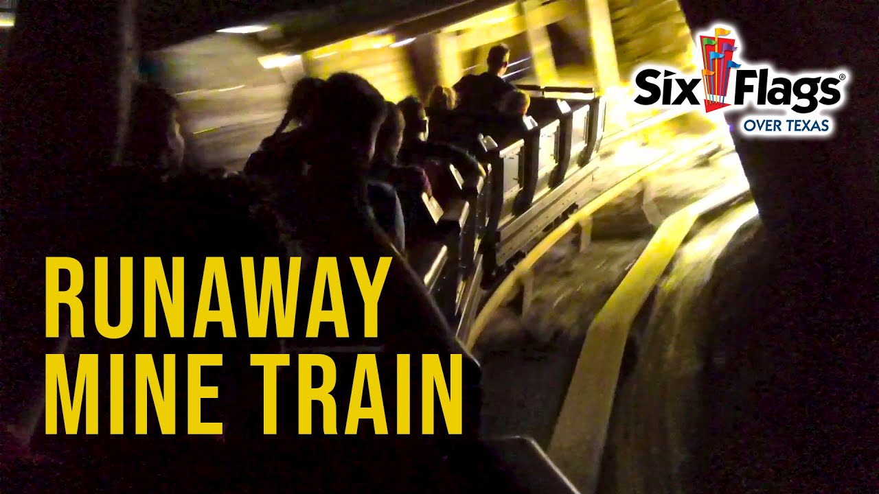 Fall 2019 Runaway Mine Train On Ride HD POV Six Flags Over Texas