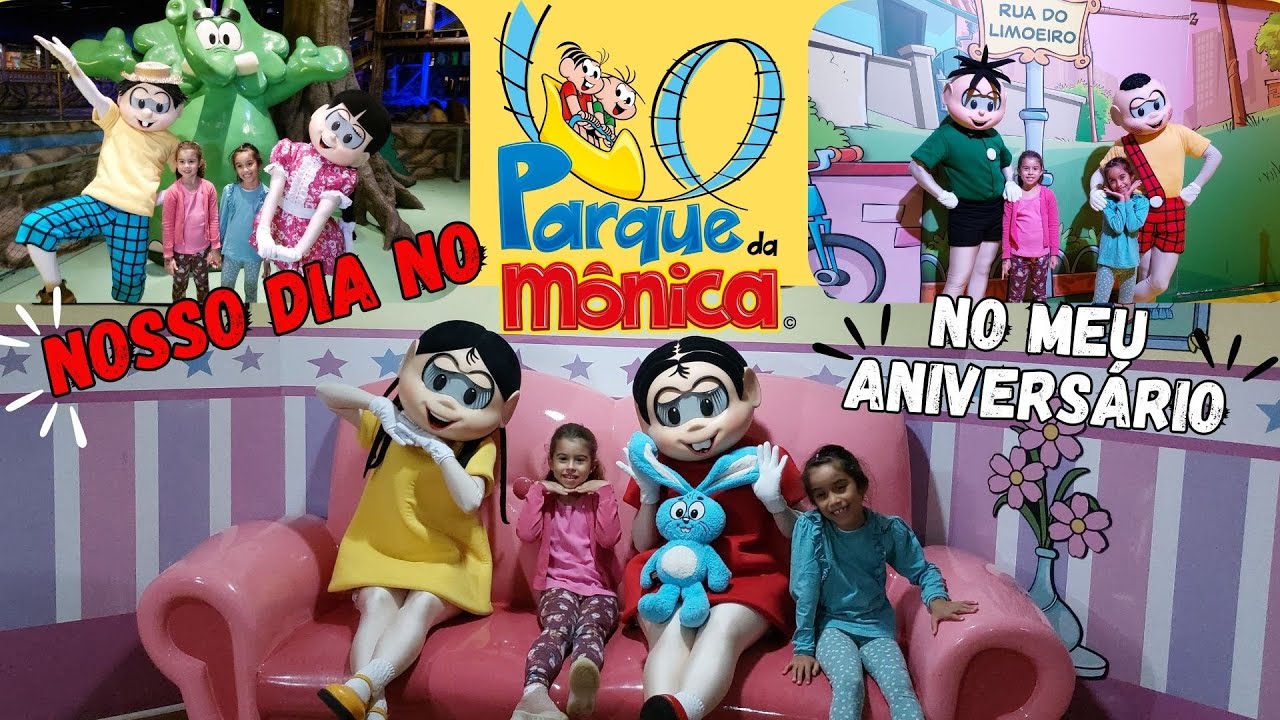 PARQUE da MÔNICA em SP no DIA do ANIVERSÁRIO da Valentina! 