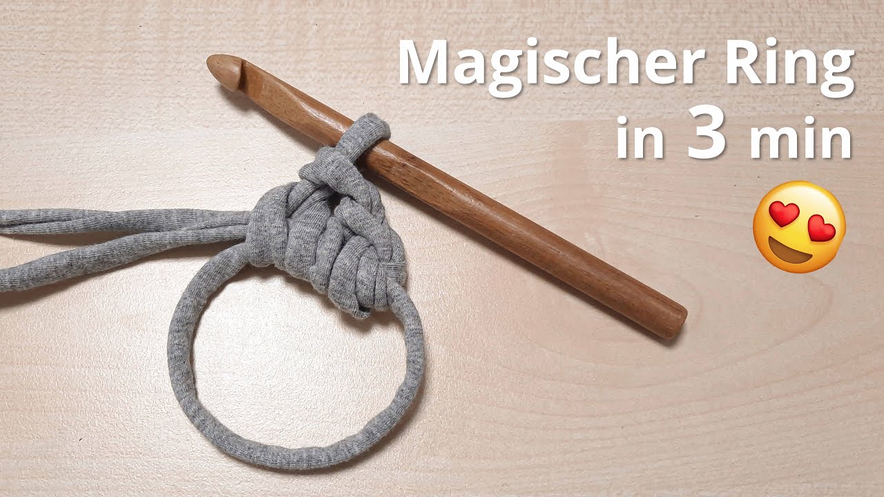 ❤️Magischer Ring h&auml;keln - Ganz Einfach - Fadenring, Magic Ring