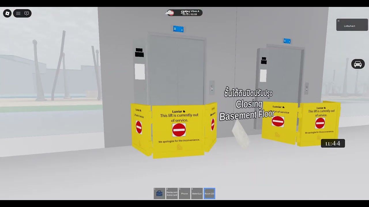 SR Hotel | Chi nhánh Carbana thang máy: Luxiar: Mitsubishi trong game Roblox