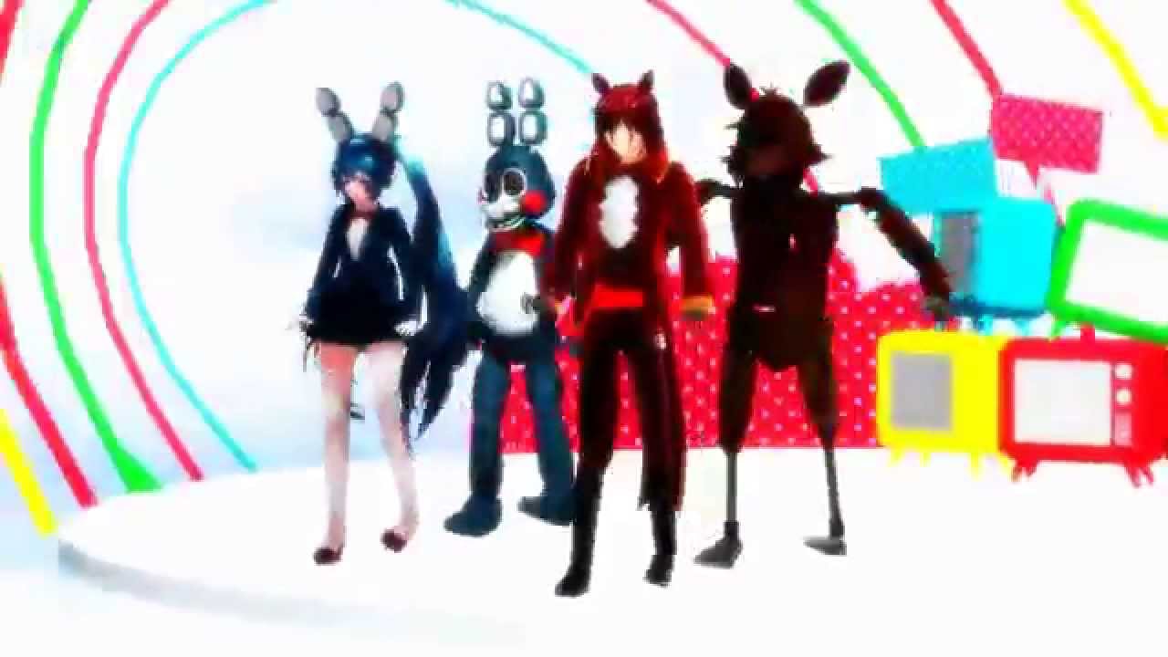 [MMDxFNAF] PonPonPon : Toy Bonnie, Foxy