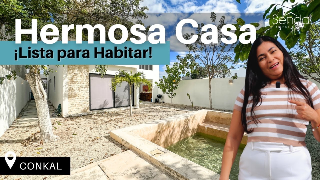 👌 La MEJOR casa amueblada en Conkal Mérida: Lujo, Seguridad y Amenidades Top