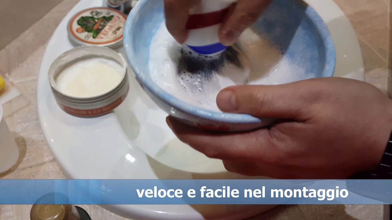 Montaggio in ciotola sapone da barba Abate Y La Mantia 
