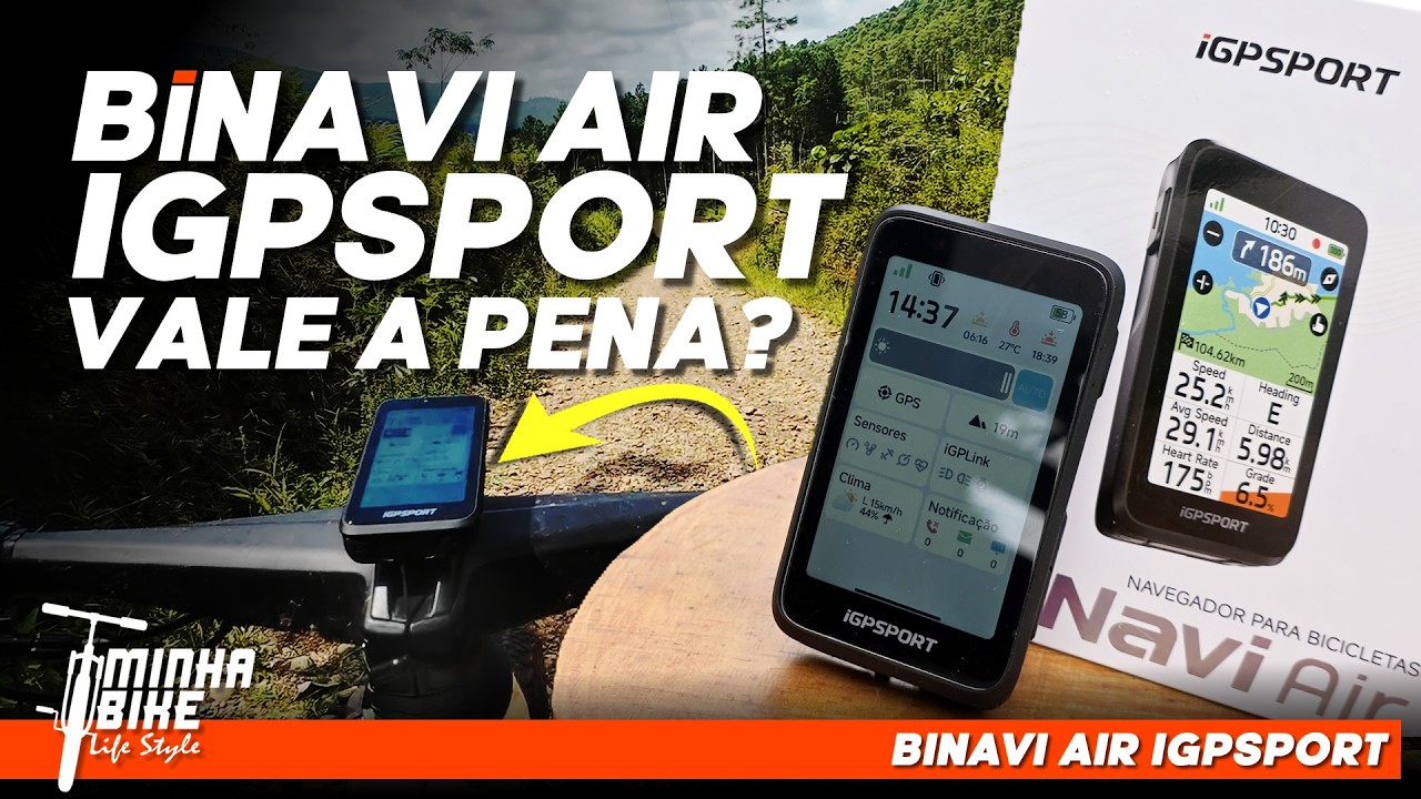 TESTEI O BiNavi AIR DA IGPSPORT | NOVO GPS PARA BIKE COM MAPAS, NAVEGAÇÃO E iCLIMB