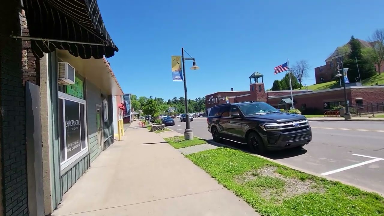 Downtown L'Anse Michigan Upper Peninsula Walk