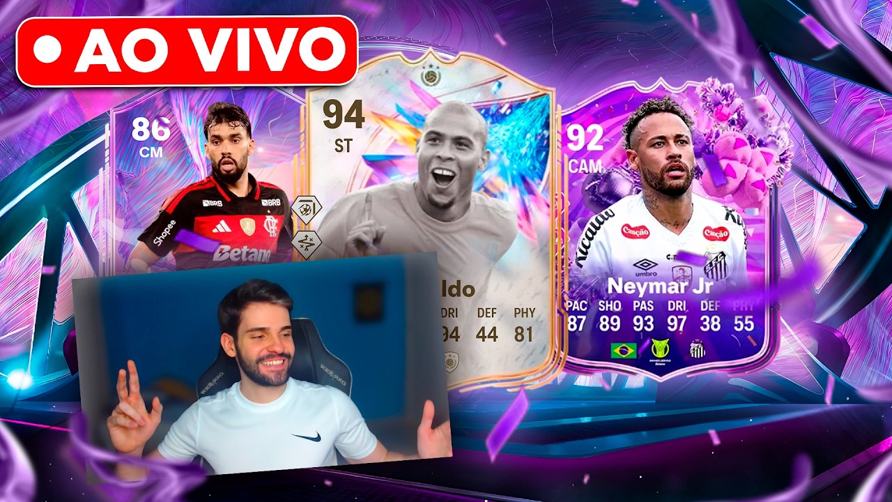 🚨AO VIVO! MELHOR TIME do ULTIMATE TEAM! RONALDO 94! FC 26