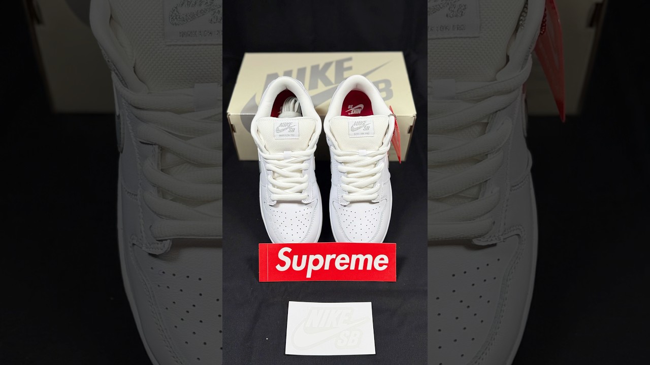 Nike SB Dunk Low ‘Supreme 94 White Metallic Silver’