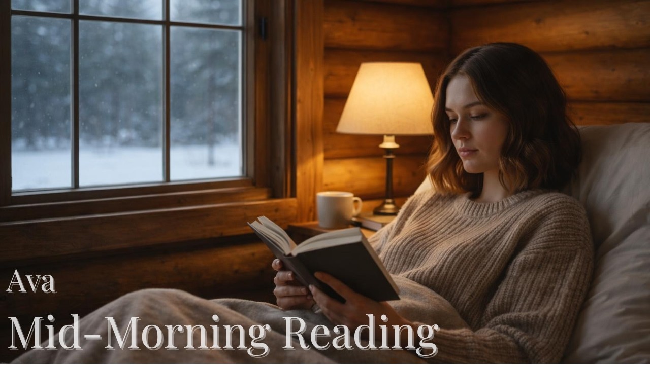 Ava’s Cabin — Mid-Morning Reading & Quiet Focus (4K Ambient)