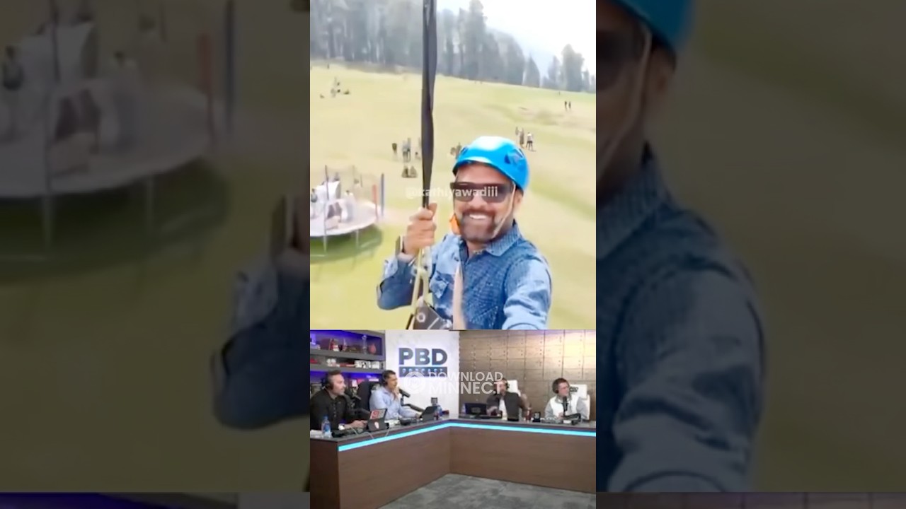 Man Ziplining Without a Clue&mdash;Terror Attack Happens Right Beneath Him