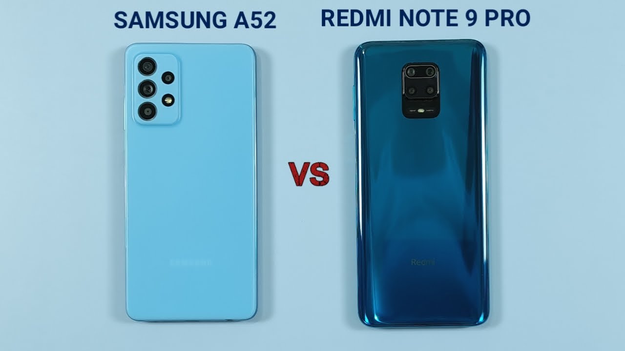 Samsung A52 vs Redmi Note 9 Pro Speed Test & Camera Comparison