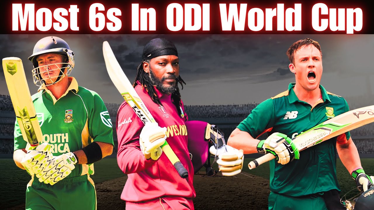 Most 6 In ODI World Cup History (1975-2019) || Most Sixes In ODI World Cup
