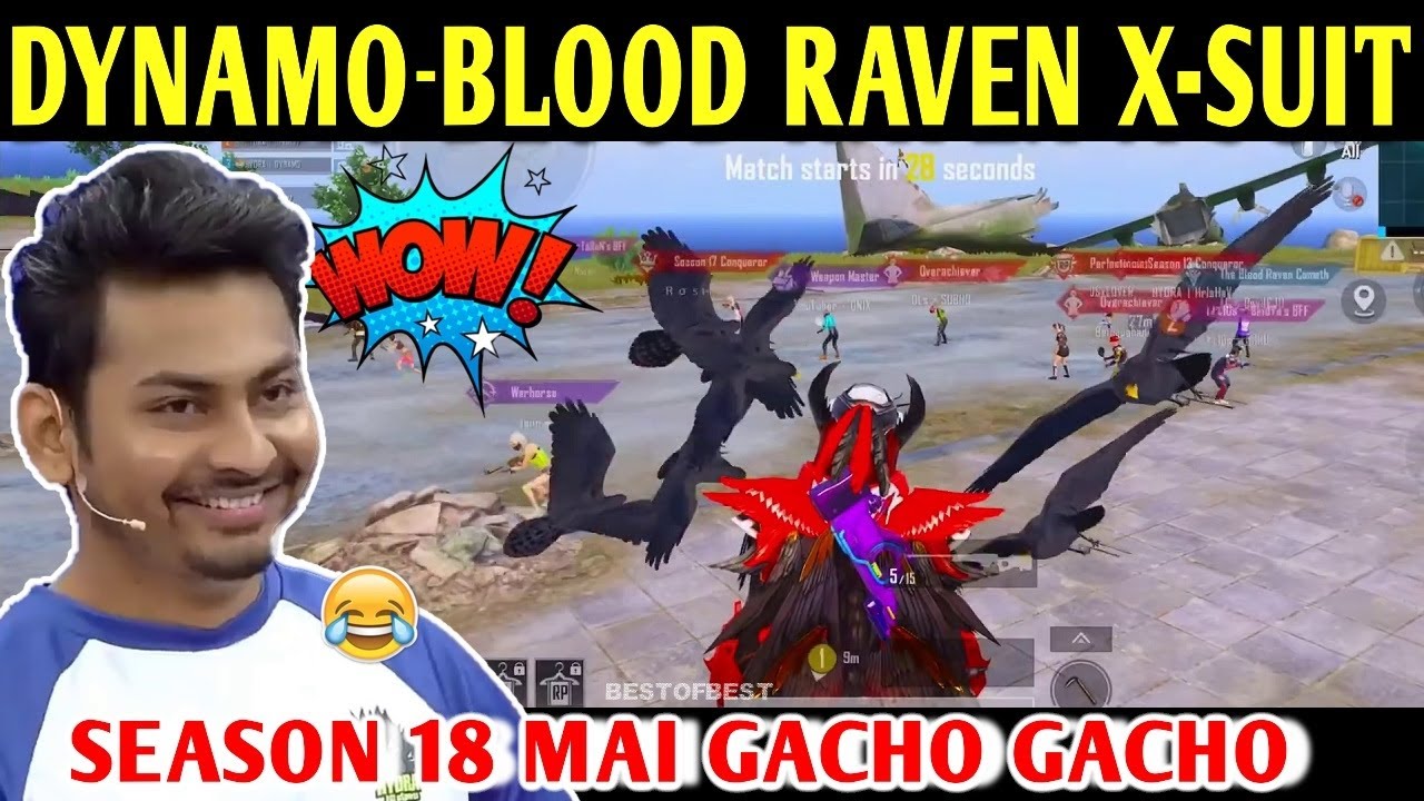 DYNAMO - RAVEN X-SUIT FIRST MATCH | PUBG MOBILE | BEST OF BEST