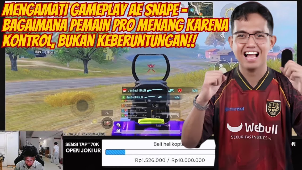 Gameplay AE Snape Bisa Jadi Contoh Cara Bermain Efisien di Tier Tinggi UR 🥶😱 #pubgmobile 