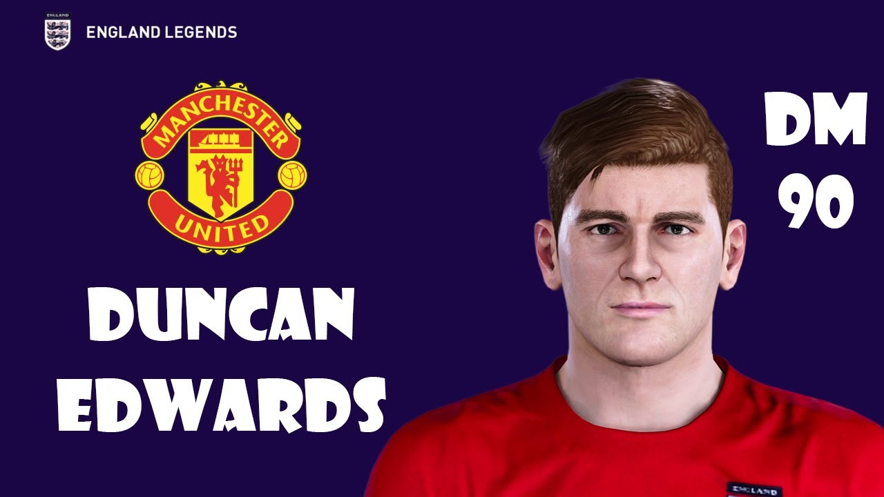 Duncan Edwards eFootball PES Face Stats (England Legend)