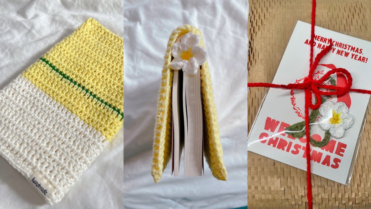 [뜨개 로그] 책러버를 위한 북커버 만들기🍋레몬 요거트 맛