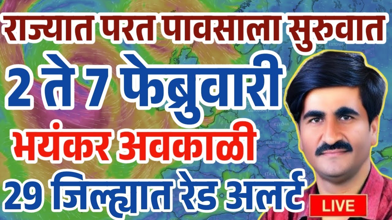 🛑 Panjabrao Dakh Live | पंजाबराव डख लाईव्ह | हवामान अंदाज | Havaman Andaj Today आजचा हवामान अंदाज