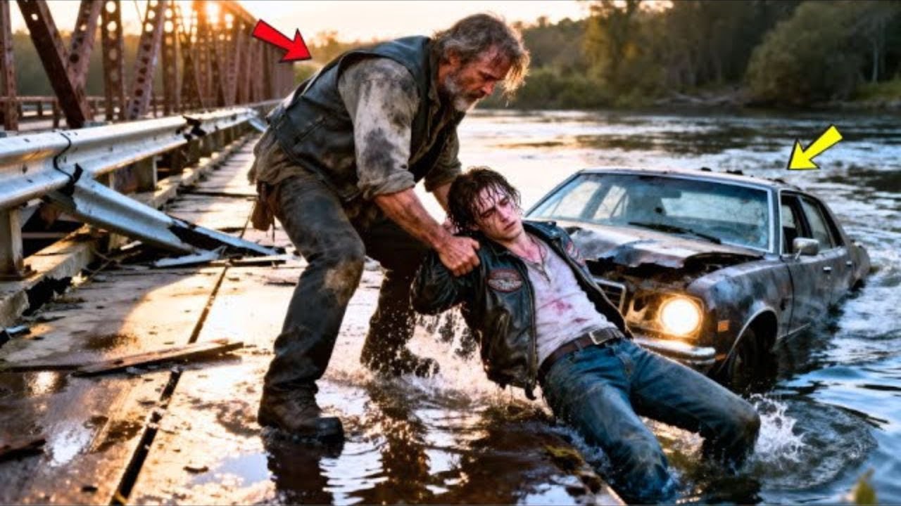 Homeless Stranger Pulled Hells Angels Friend from Sinking Car, 167 Bikers Made Him Family Forever...