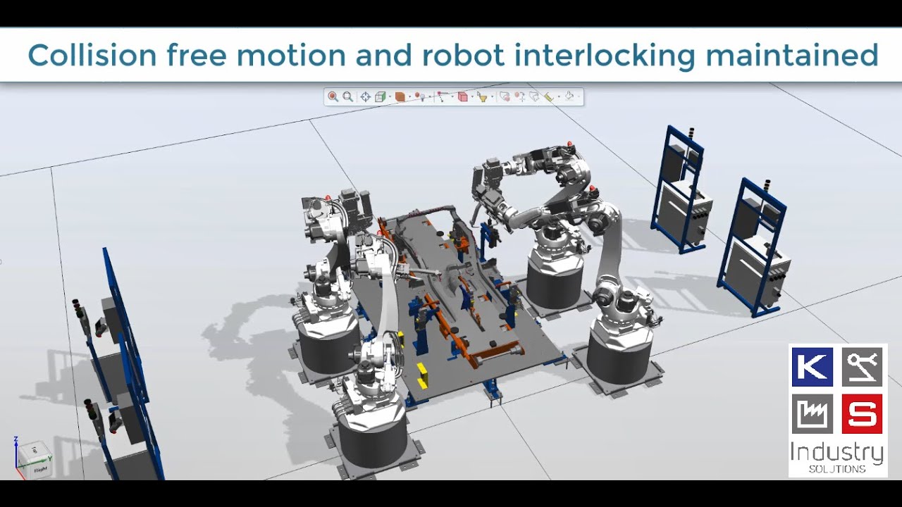 Process Simulate integracja z Realtime Robotics (Software in the Loop)