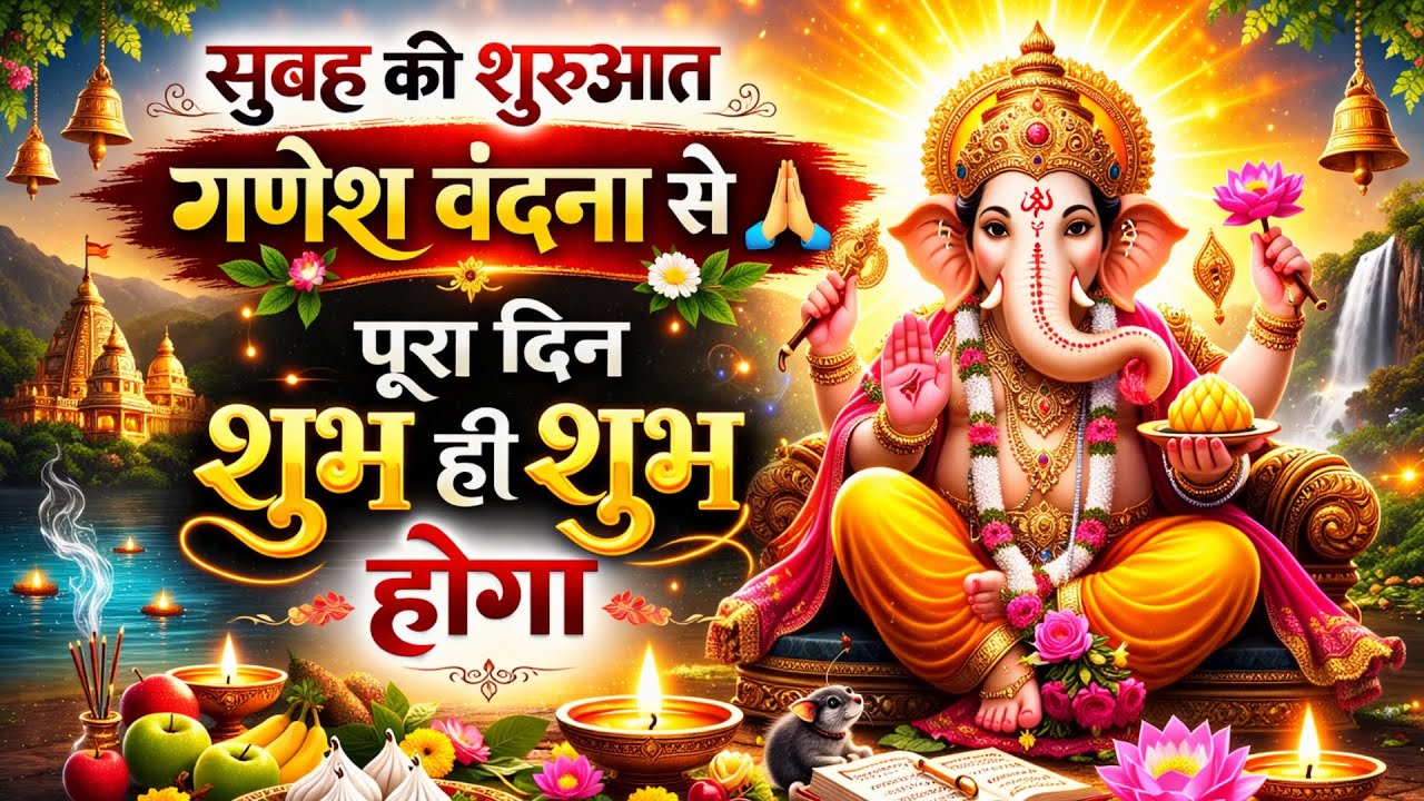 सुबह की शुरुआत गणेश वंदना से 🙏 | सुनते ही विघ्न दूर | पूरा दिन होगा शुभ | Morning Ganesh Bhajan 2026