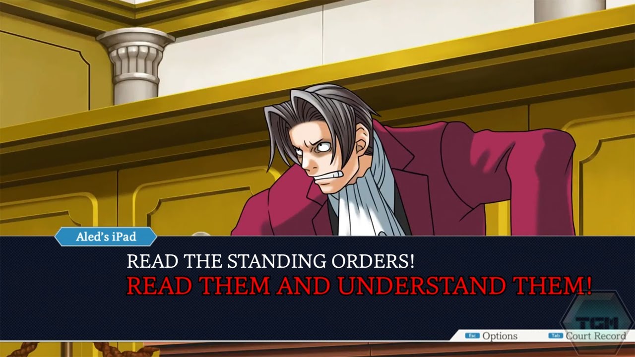 READ THE STANDING ORDERS! READ THEM AND UNDERSTAND THEM! - Phoenix Wright Version