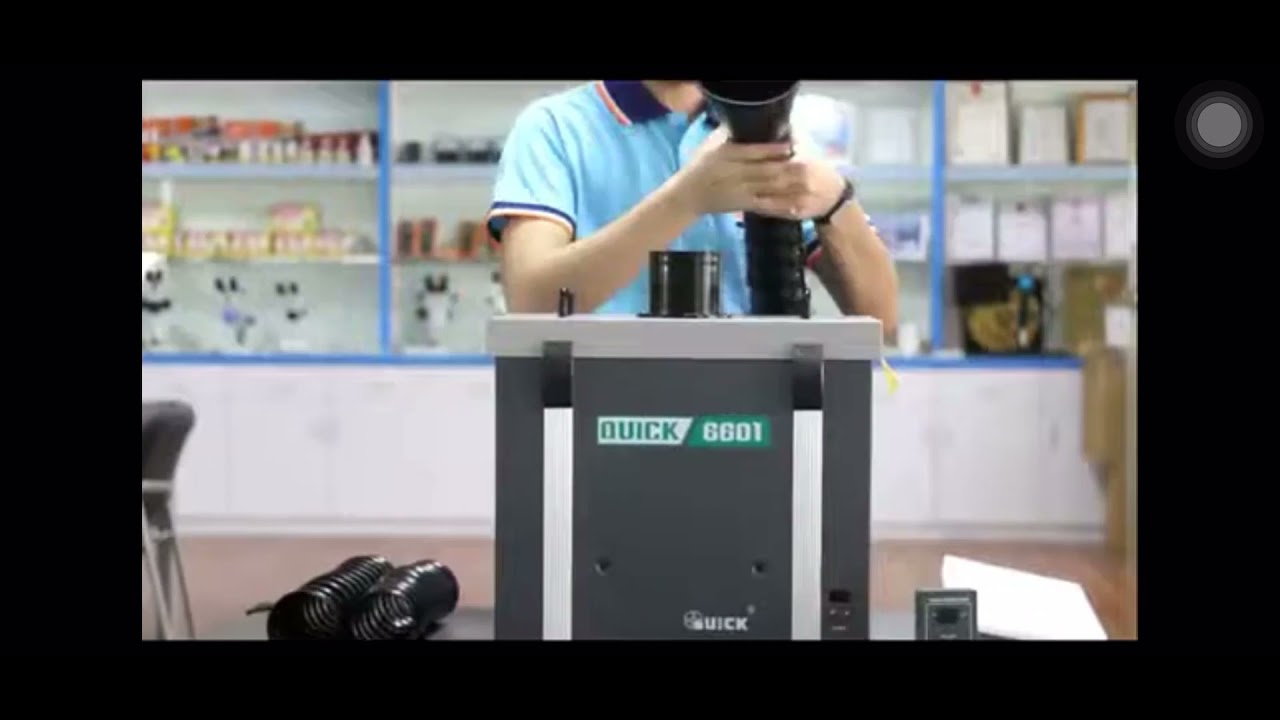 QUICK 6601 6602 Fume Extractor Air Cleaner Operation Video