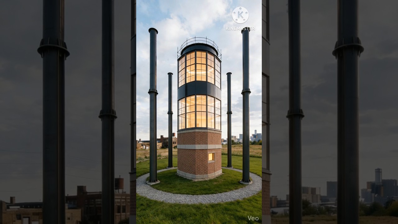 Abandoned Water Tower Transformed into Stunning Modern Home | Time-Lapse Construction