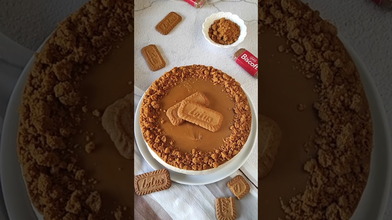 CHEESECAKE BISCOFF LOTUS #cheesecake #biscoffcheesecake