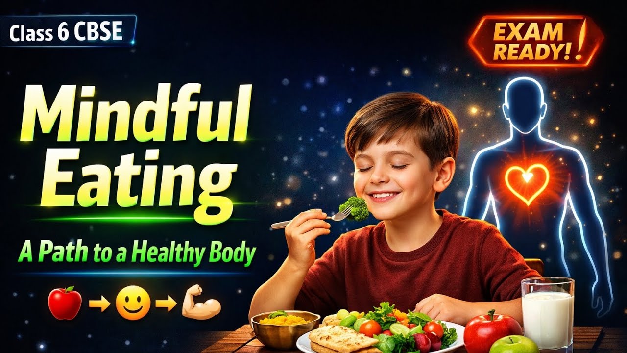 Mindful Eating – A Path to a Healthy Body | Class 6 CBSE Science | Exam Ready
