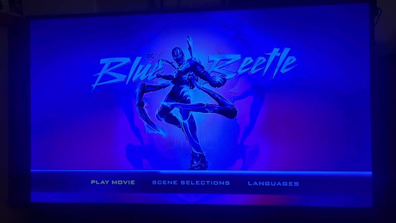 Opening to Blue Beetle 2023 DVD